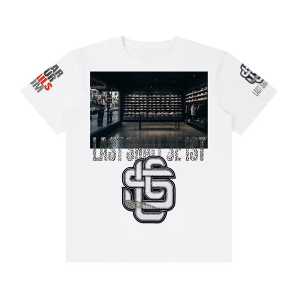 "The Front"(White") Unisex Classic Crew Neck Cotton T-Shirt