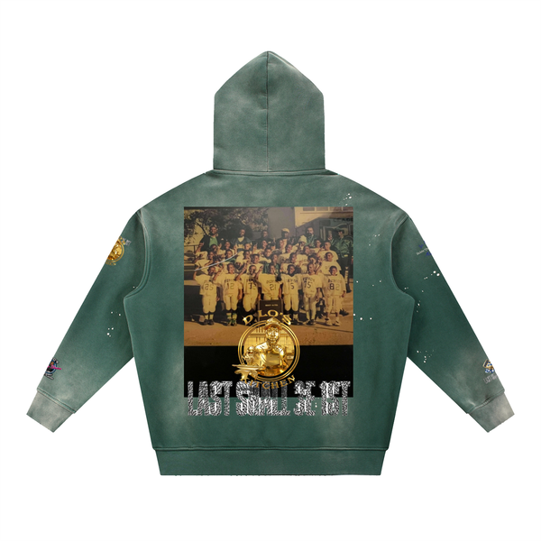 LS31st x D-Lo's Kitchen "Young Rudy" Vintage Washed Frayed Fleece Hoodie