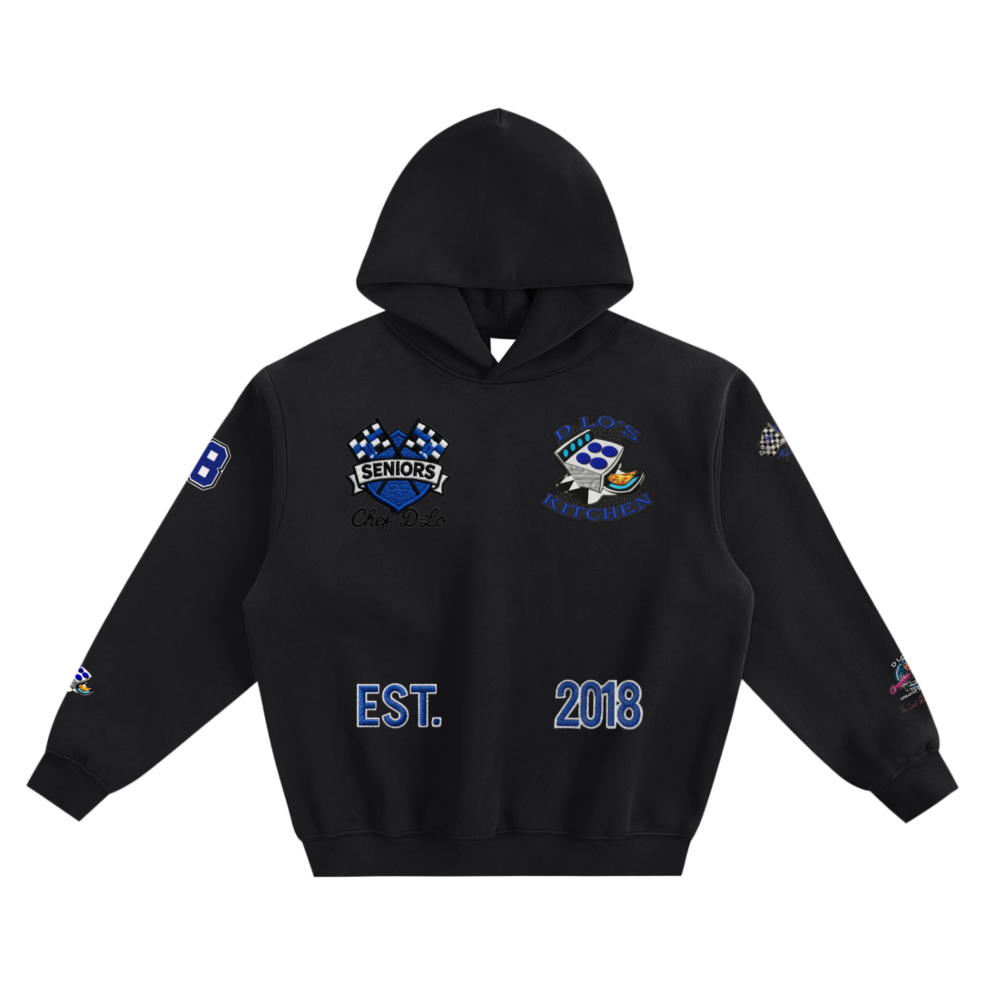 LS31st x D-Lo's Kitchen „Chef's Choice“ Varsity Fleeced Boxy Hoodie