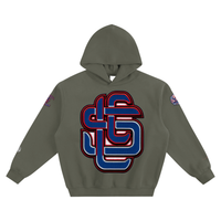 L.S.3.1st “The Monogram" Colorways Patch Archives(Union x Fragment Sport Royal/Chicago Royal Edition)Fleeced Boxy Hoodie