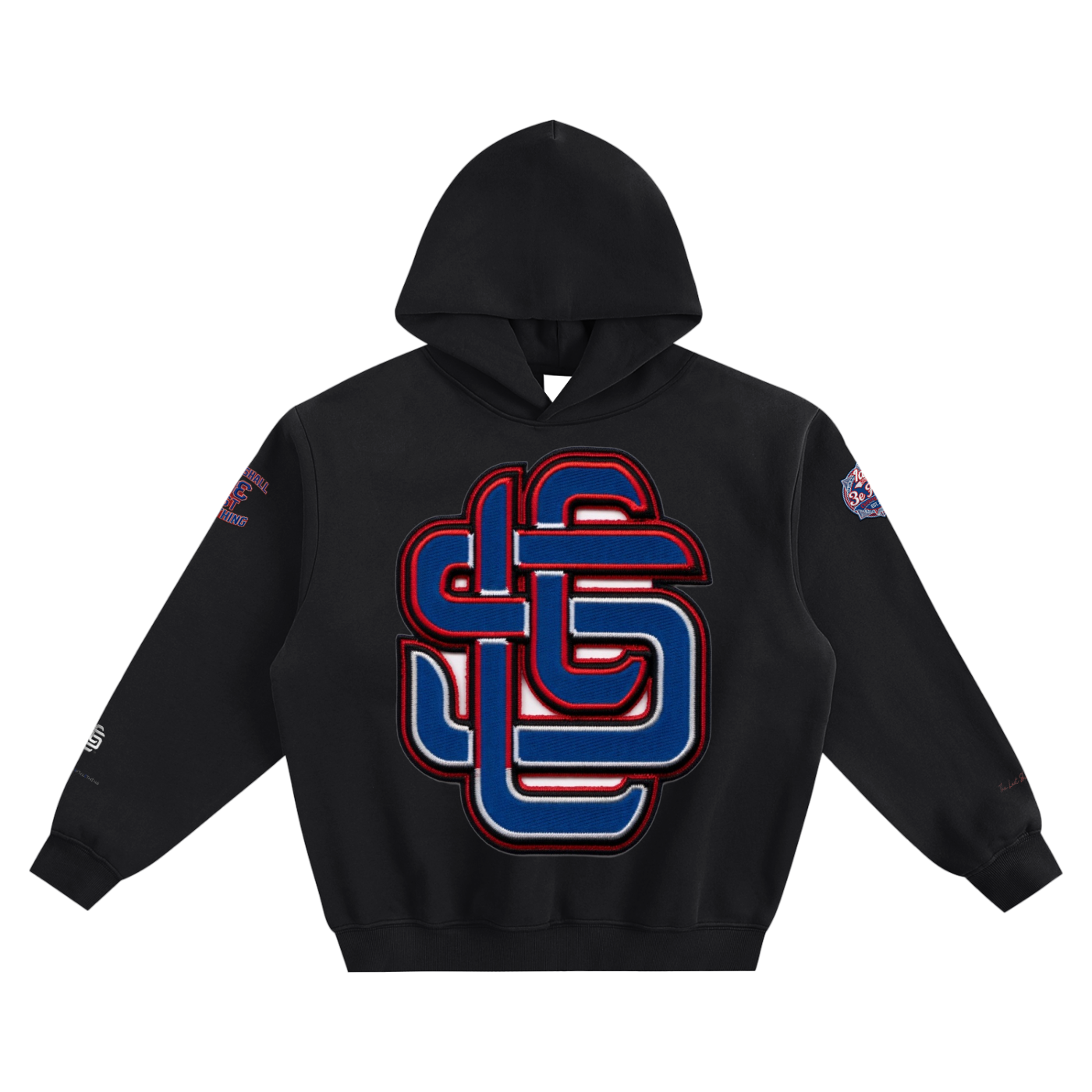 L.S.3.1st “The Monogram" Colorways Patch Archives(Union x Fragment Sport Royal/Chicago Royal Edition)Fleeced Boxy Hoodie