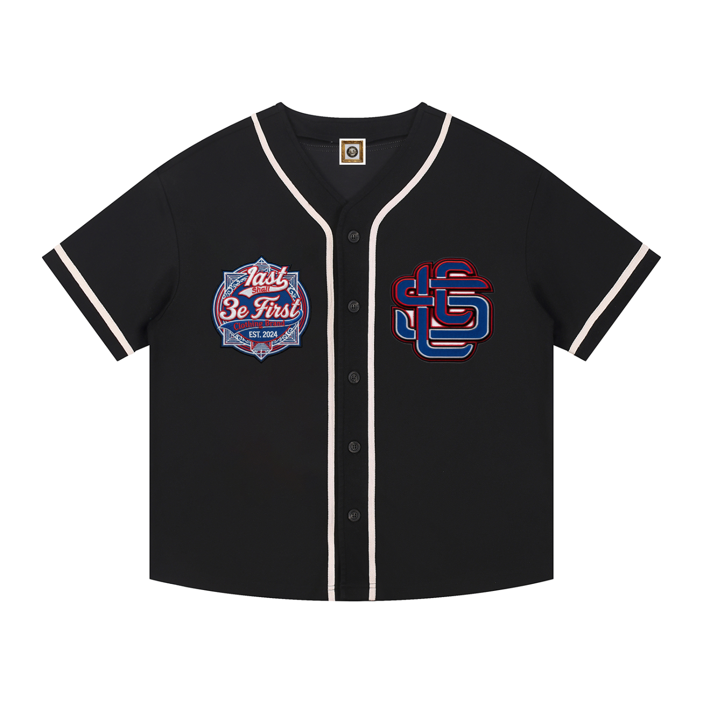 Union x Fragment Sport Royal / Chicago Royal Monogram Contrast Piped Button-Up Trikot