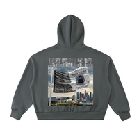 LS31st x D-Lo's Kitchen "Hometown Hero" Fleeced Full-Zip Boxy Hoodie