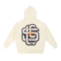 LS31st x V.A.A. Alaska Contrast Tape Raw Edge Double Layered Zip Hoodie