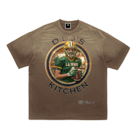 LS31st x D-Lo's Kitchen "Young Rudy" Tiger-Streifen-Farbverlauf Gewaschenes T-Shirt