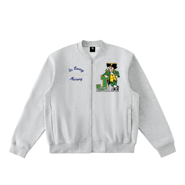 LS31st x D-Lo's Kitchen "Class of '03" Essential Zip-Up Fleeced Varsity Jacket
