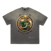 LS31st x D-Lo's Kitchen "Young Rudy" Tiger-Streifen-Farbverlauf Gewaschenes T-Shirt
