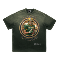 LS31st x D-Lo's Kitchen "Young Rudy" Tiger-Streifen-Farbverlauf Gewaschenes T-Shirt