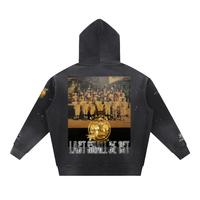 LS31st x D-Lo's Kitchen "Young Rudy" Vintage Washed Frayed Fleece Hoodie
