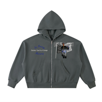 LS31st x D-Lo's Kitchen "Hometown Hero" Fleeced Full-Zip Boxy Hoodie