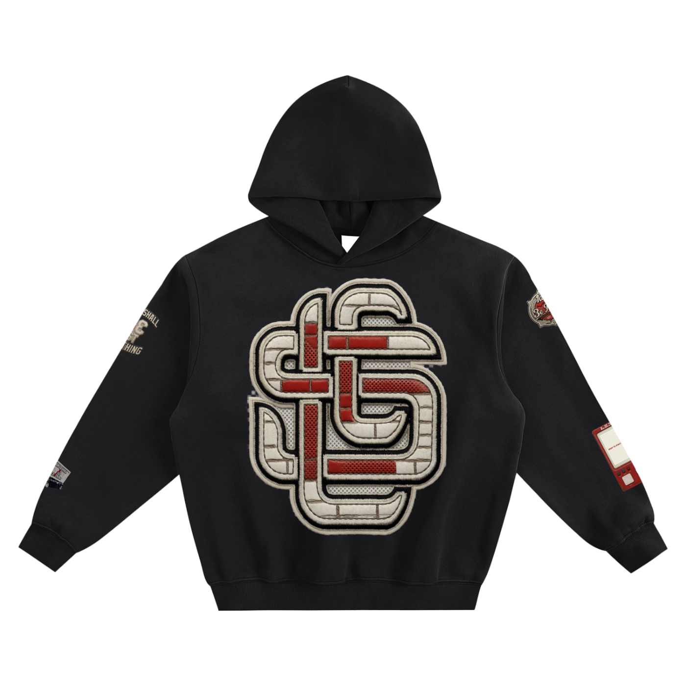 "The Brick After" Nigel Sylvester x AJ4 Fleeced Boxy Hoodie