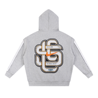 LS31st x V.A.A. Alaska Contrast Tape Raw Edge Double Layered Zip Hoodie
