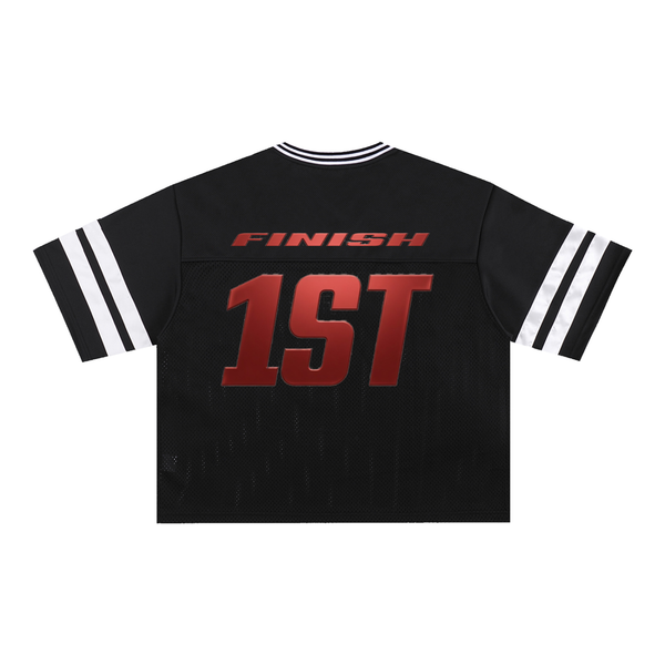 "The Brick After" Nigel Sylvester x AJ4 Taped Mesh Boxy T-Shirt