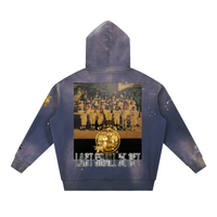 LS31st x D-Lo's Kitchen "Young Rudy" Vintage Washed Frayed Fleece Hoodie