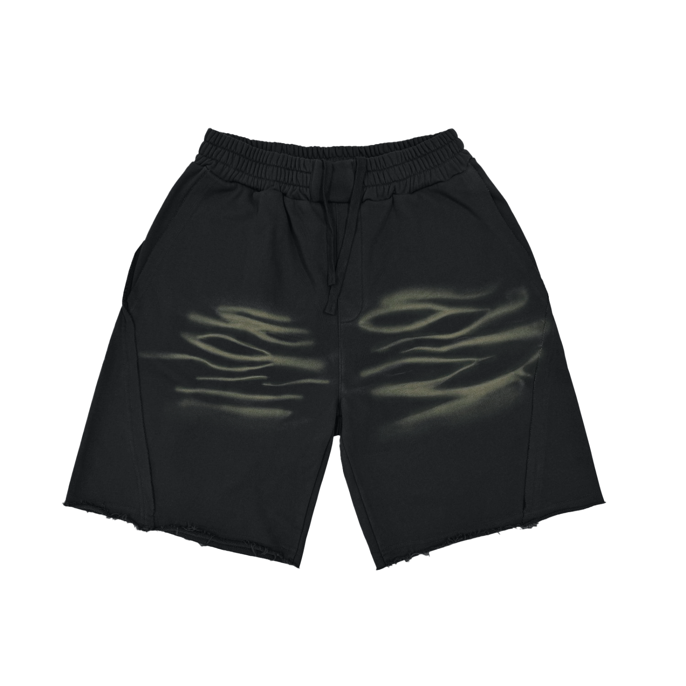 LS31st x D-Lo's Kitchen „Young Rudy“ Gewaschene Tigerstreifen-Shorts