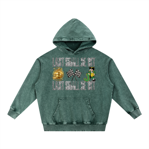LS31st x D-Lo's Kitchen "Class of '03" Snow Wash Hand-Frayed Heavyweight  Hoodie