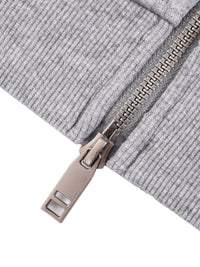 LS31st x V.A.A. Alaska Contrast Tape Raw Edge Double Layered Zip Hoodie